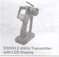 DHK Zombie 8384 Transmitter with LCD Display Parts-D302H 2.4GHZ ,DHK Hobby Zombie 8E 8384 RC Truck Parts